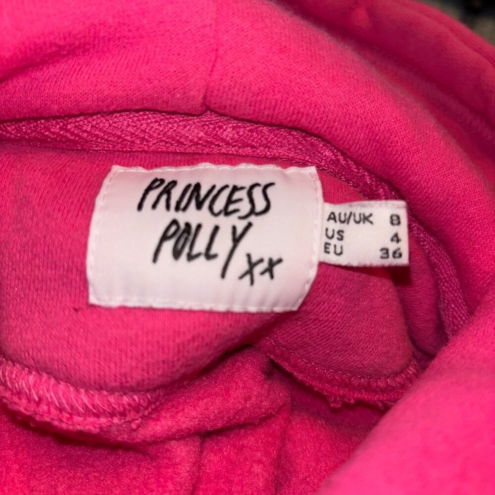 PRINCESS POLLY - Ritu Oversized Hoodie Pink - Sz 4 - Picture 5 of 6